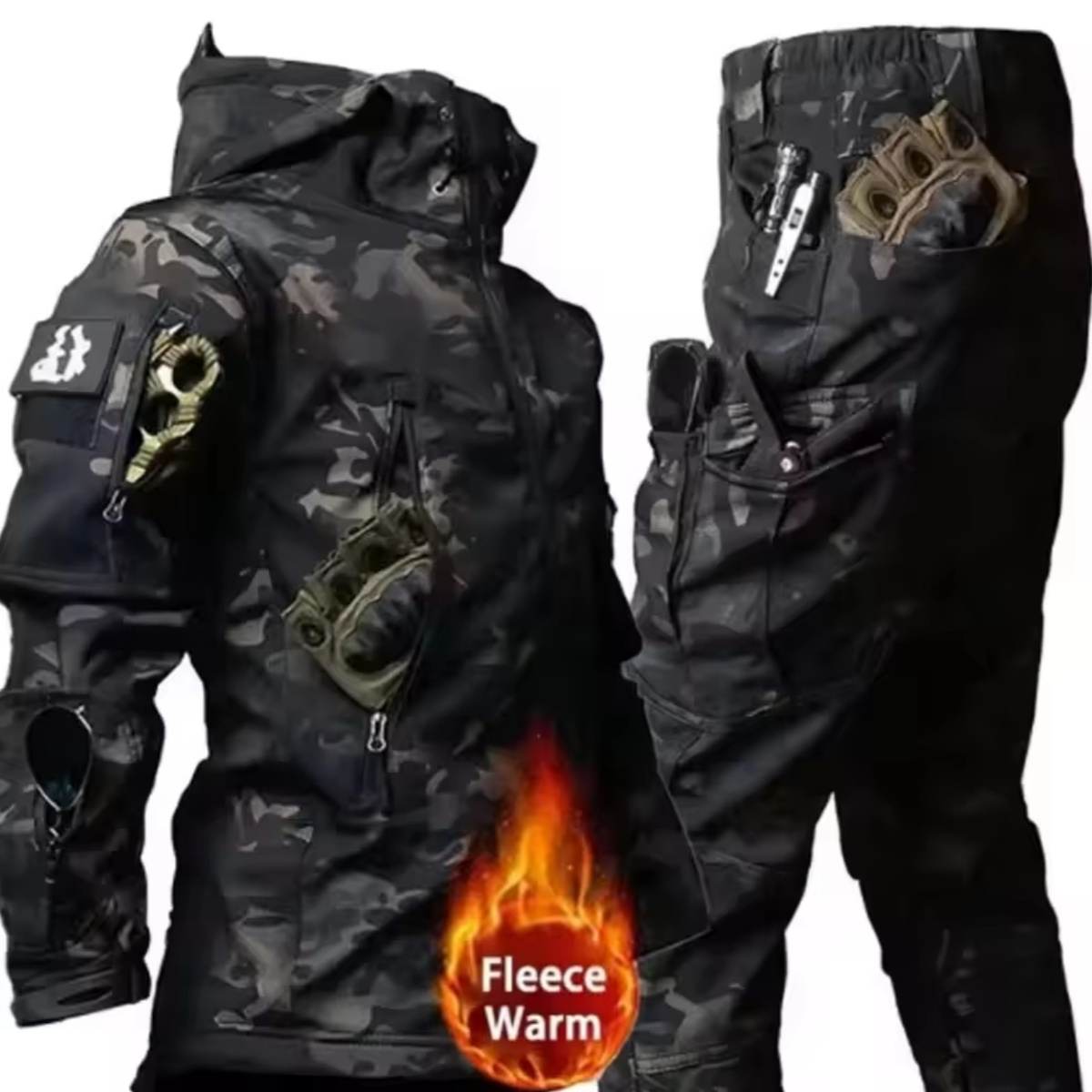Fishing Jacket Waterproof - Herren Herbst- und Winterjacke, Taktische Wasserdichte