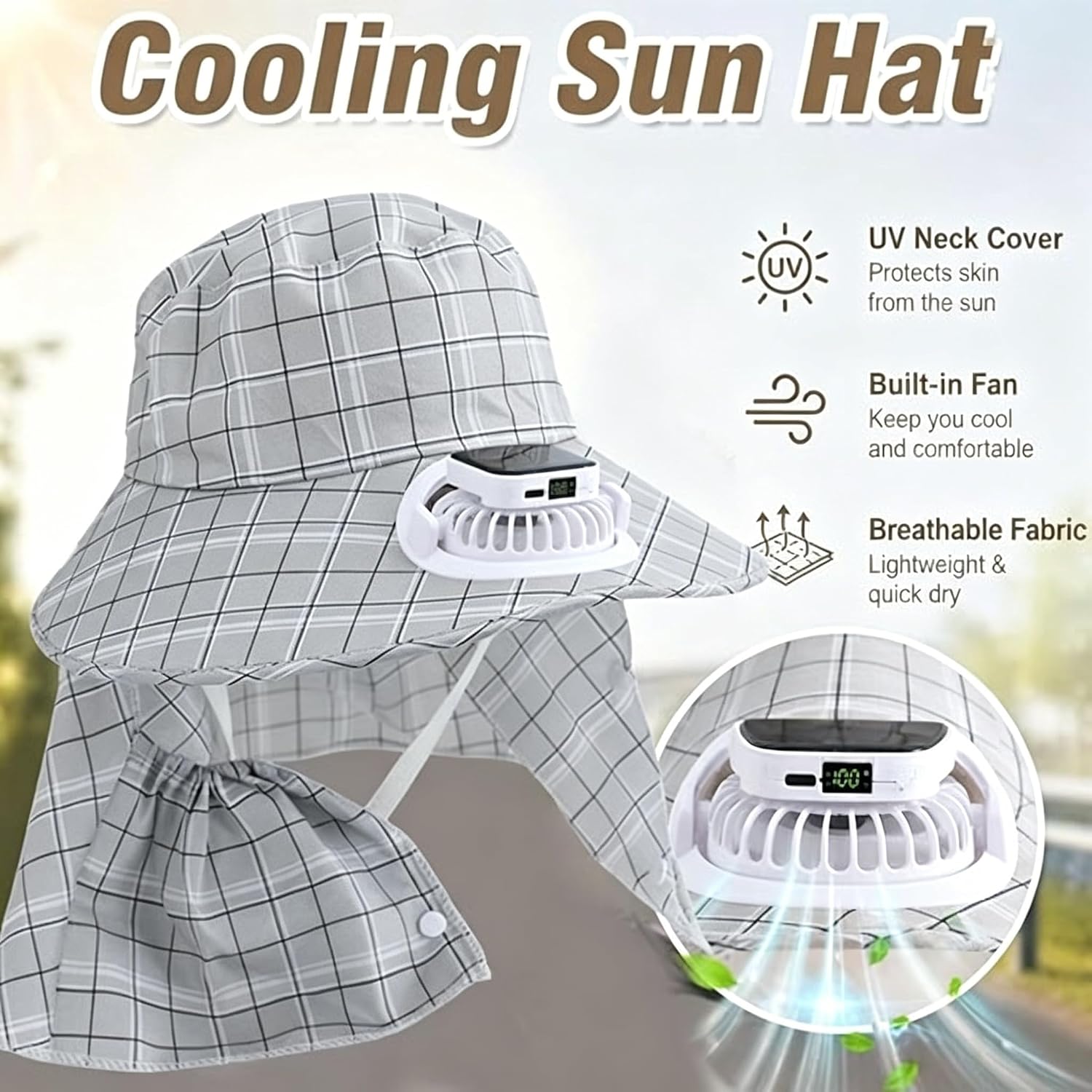 1 Stück Solarbetriebener Nacke – Fishing Hat Bewertung und Preis